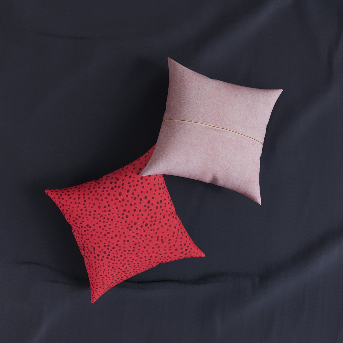 Square Pillow - Pink Back